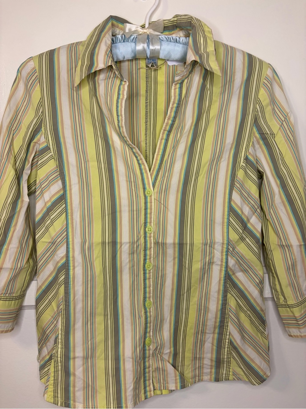 Old Navy Vintage Striped Button Up Shirt - Picture 2 of 4